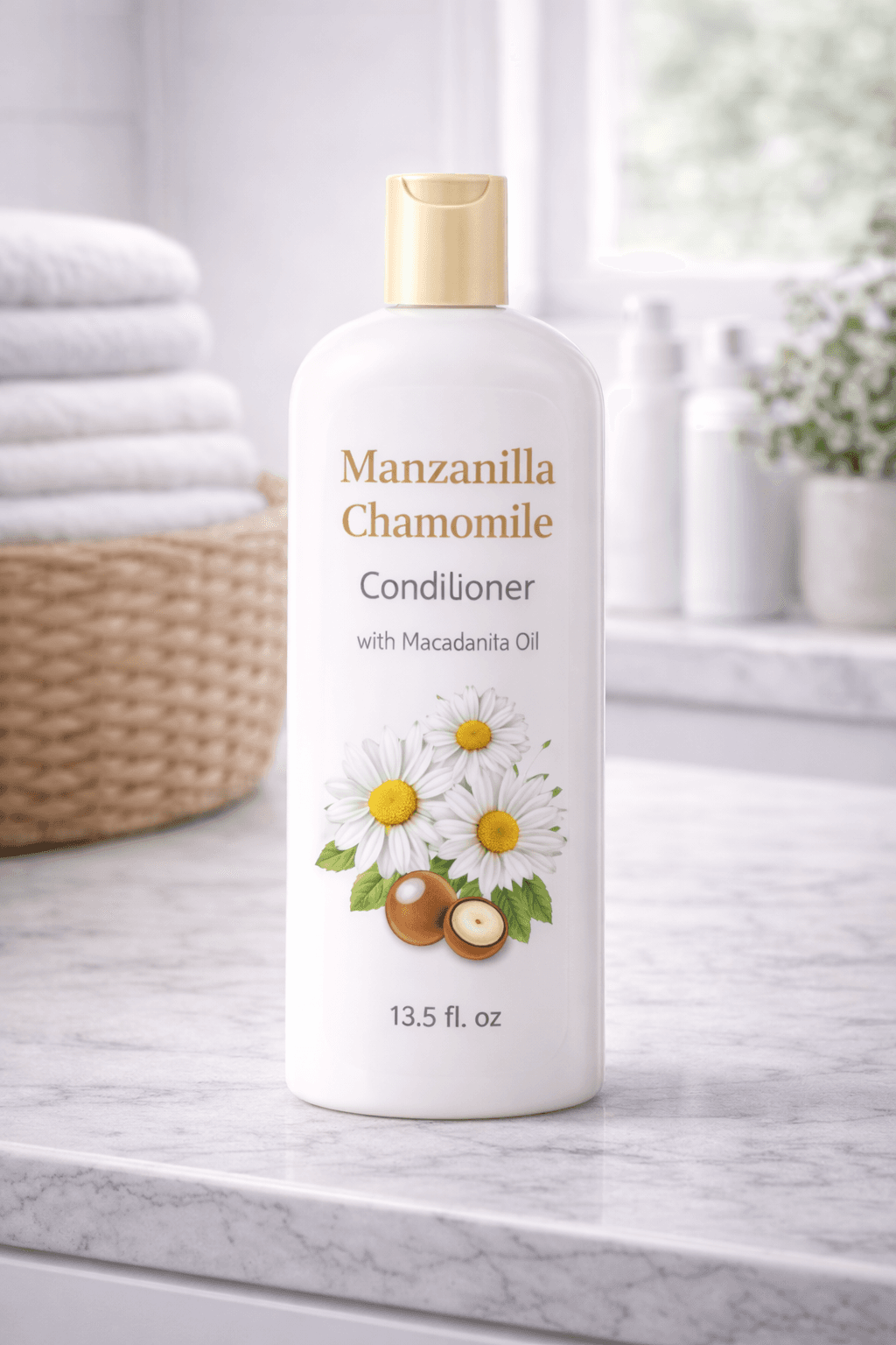 Manzanilla Chamomile Conditioner with Macadamia Oil – 13.5 fl oz