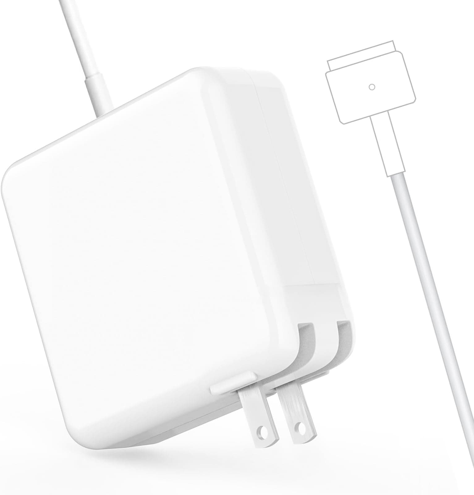 60W Magnetic T-Tip Power Adapter for MacBook Pro and MacBook Air