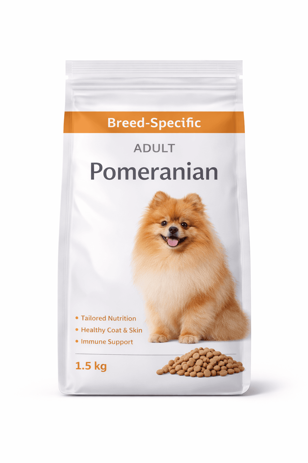 Breed-Specific Dry Food for Adult Pomeranians (1.5 kg)