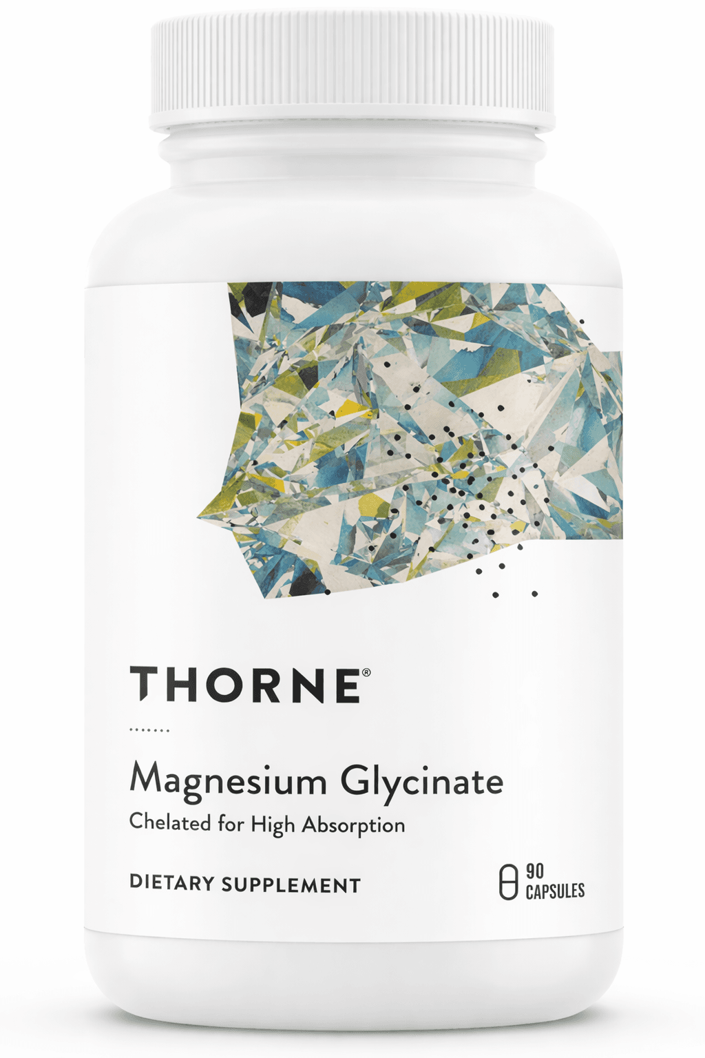 THORNE Magnesium Glycinate Capsules – Sleep, Muscle Relaxation & Heart Support (90 Servings)
