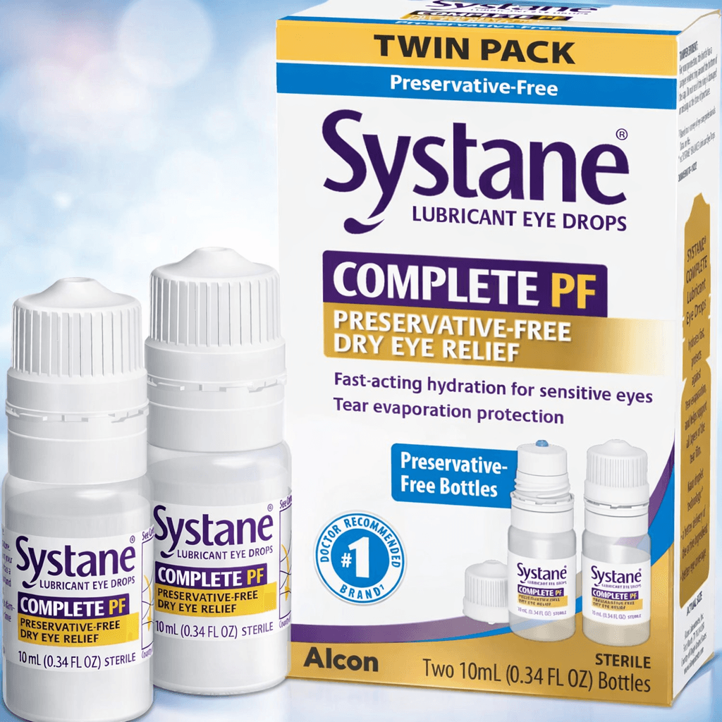 Systane COMPLETE PF Multi-Dose Preservative Free Dry Eye Drops 0.34 Fl Oz, 2 count (pack of 1) (Packaging may vary)