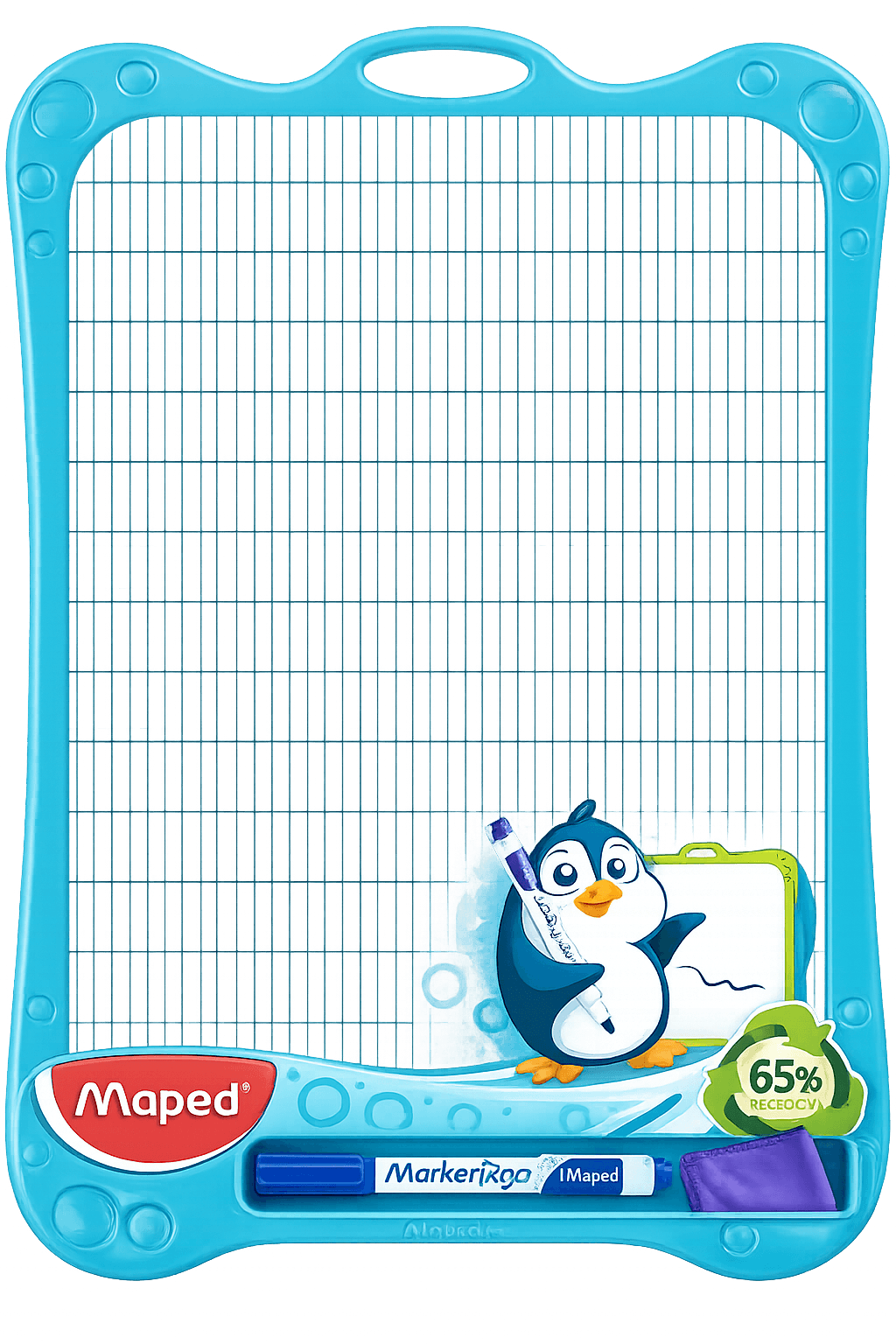 Maped Dry Wipe Whiteboard With Accessories Holder + Pen